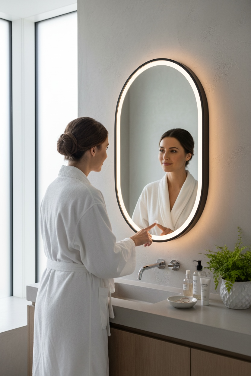 Black Pvd Frontlit Mirror