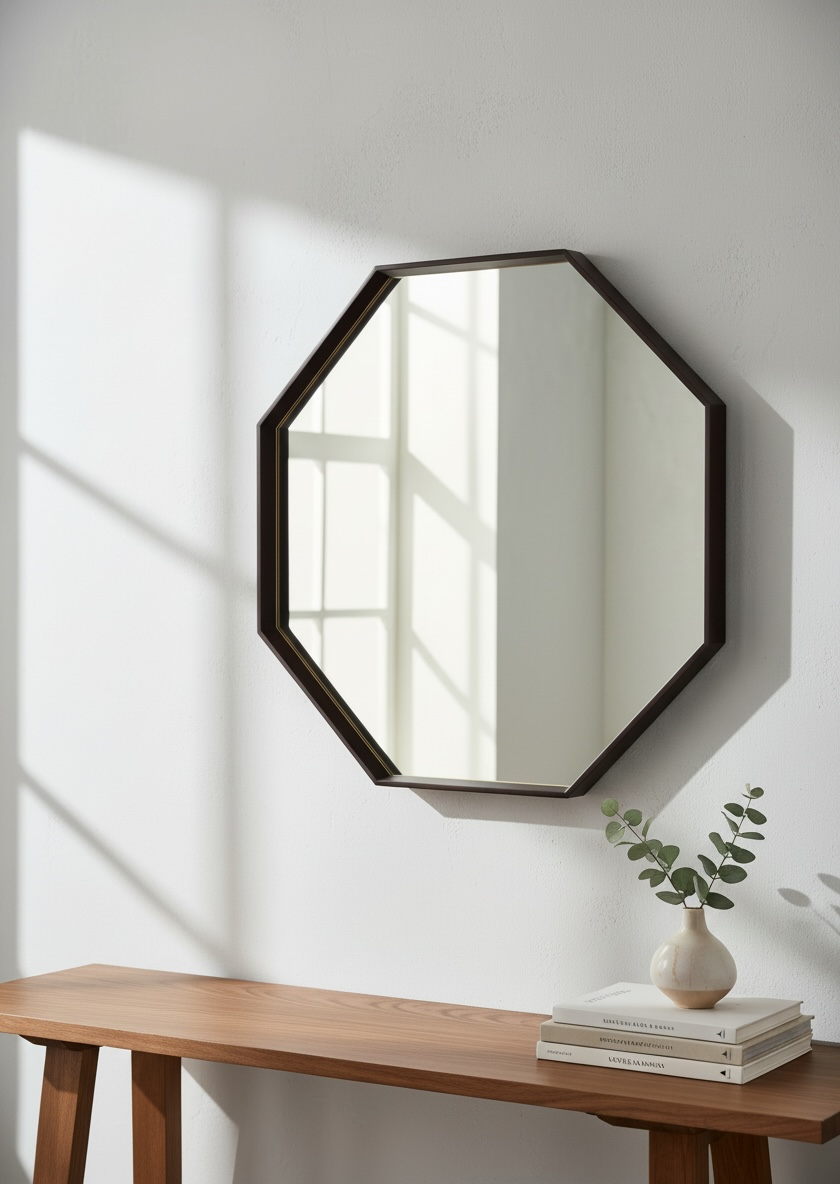Hexawood Decorative Mirror