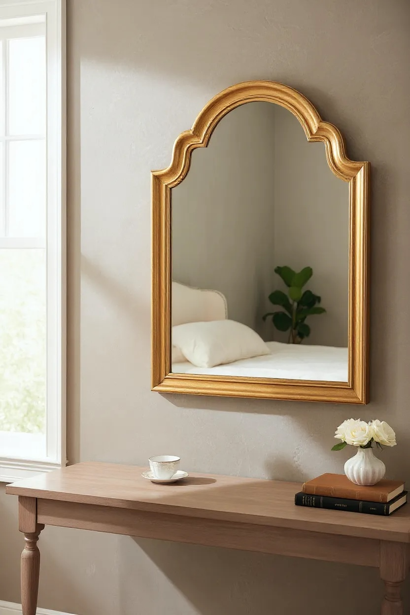 Golden Arch Decorative Mirror