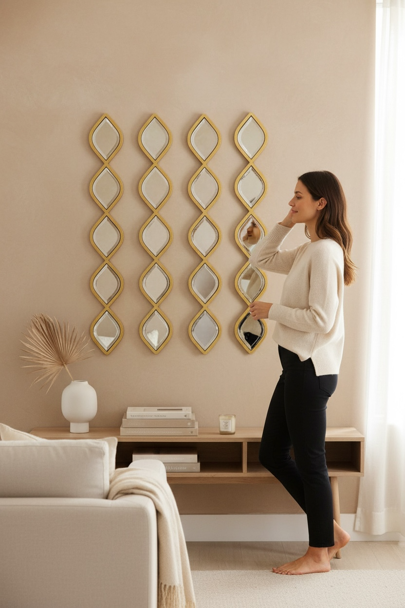 Dropping Leafs Decorative Mirror