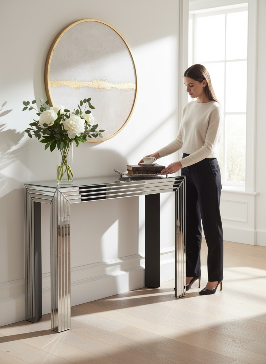 Ferline mirror console table