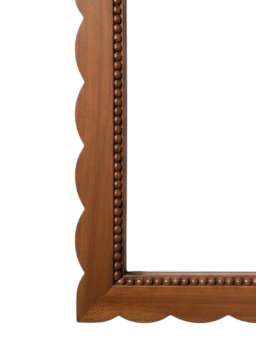 Weaving Teak Full length Mirror