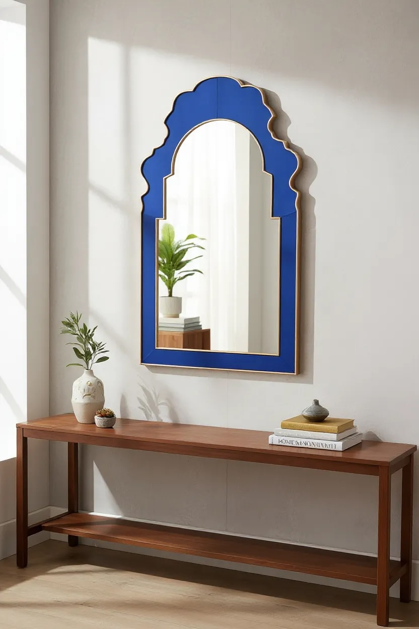 Royal Blue & Gold Dc Mirror