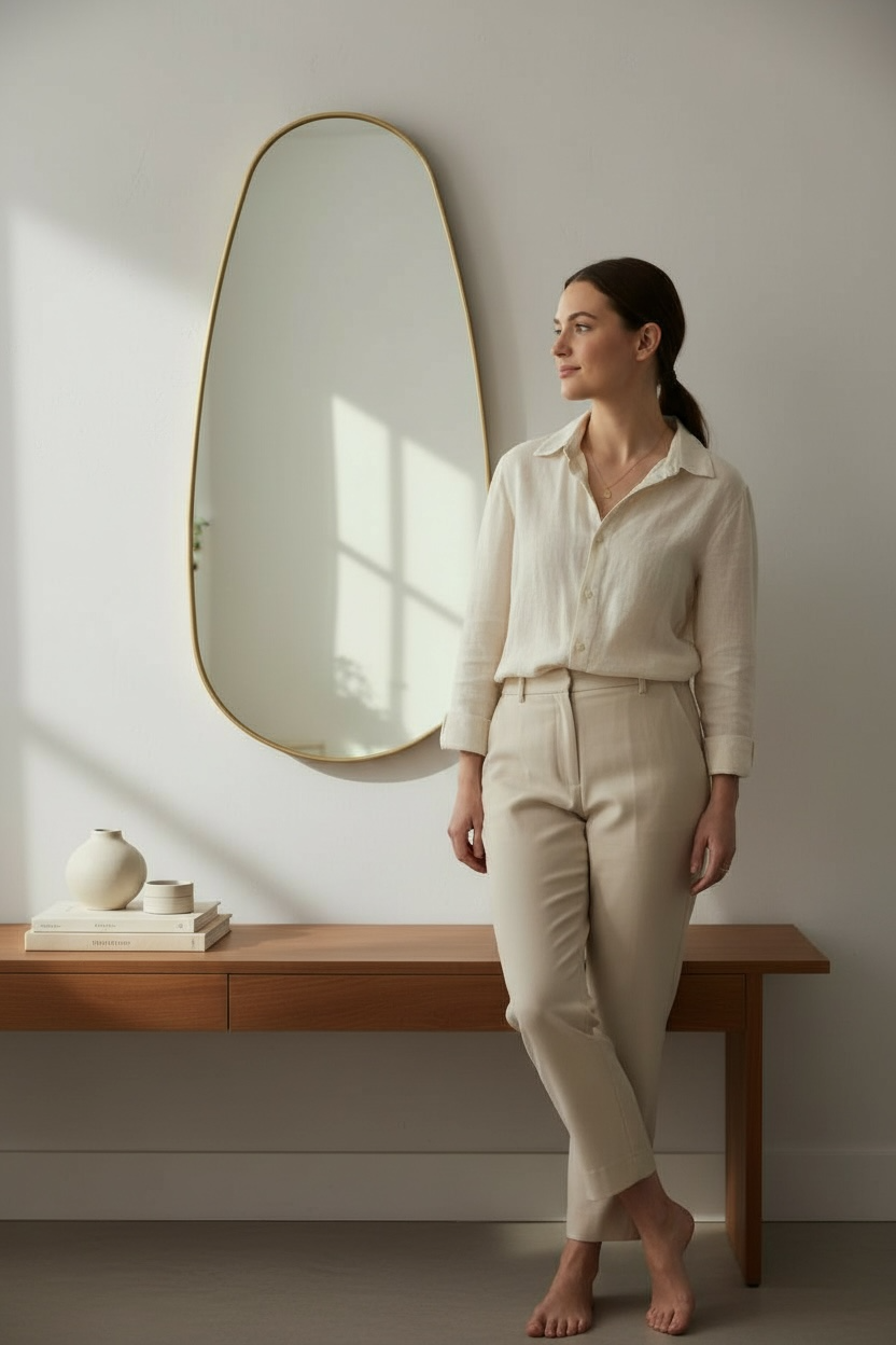 Gizlo Brass Pvd Long Mirror