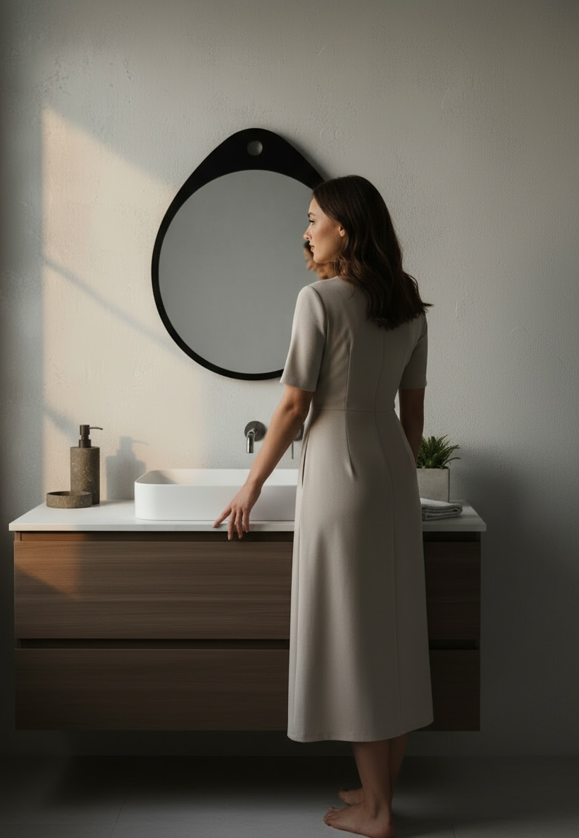 Hanging Egg Decorative Mirror