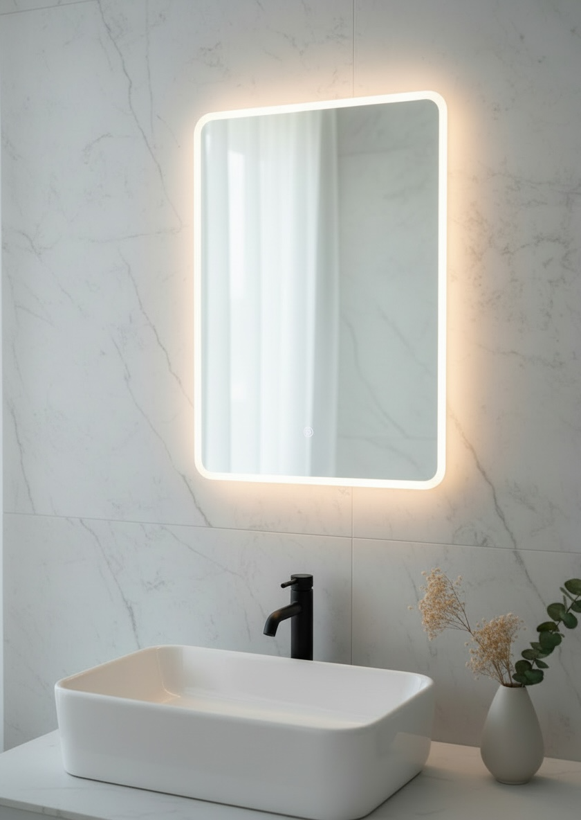 Ogee LED Backlit Mirror