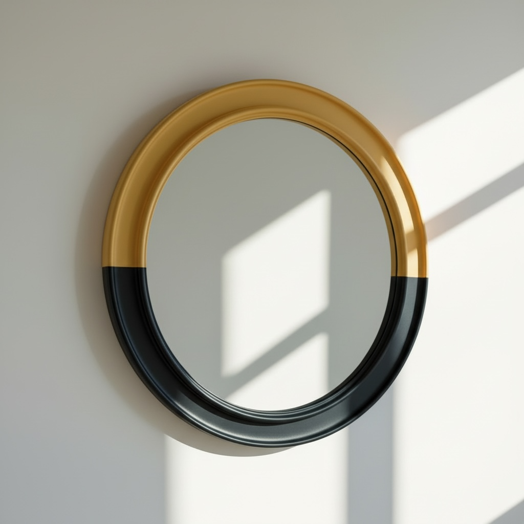 Aster Yellow Decorative Mirror
