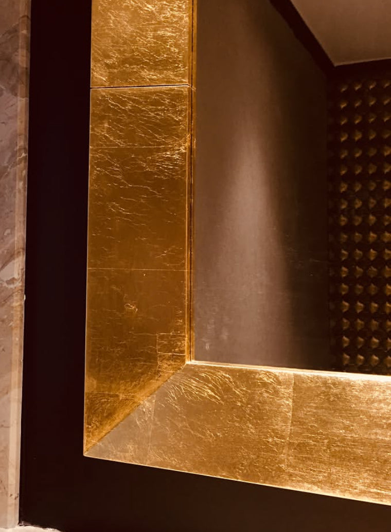 Gold Leaf Decorative Mirror