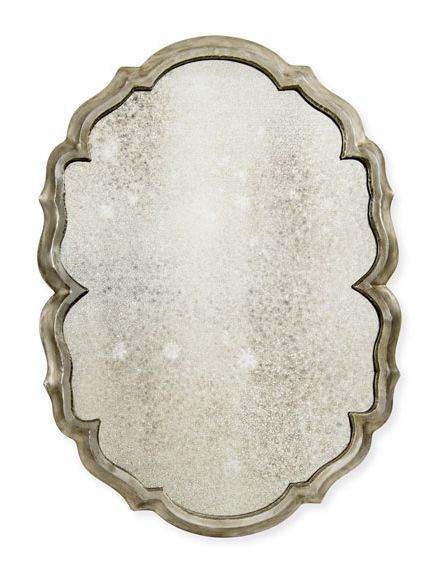 Oval Champagne Dc Mirror - Mirrorwalla