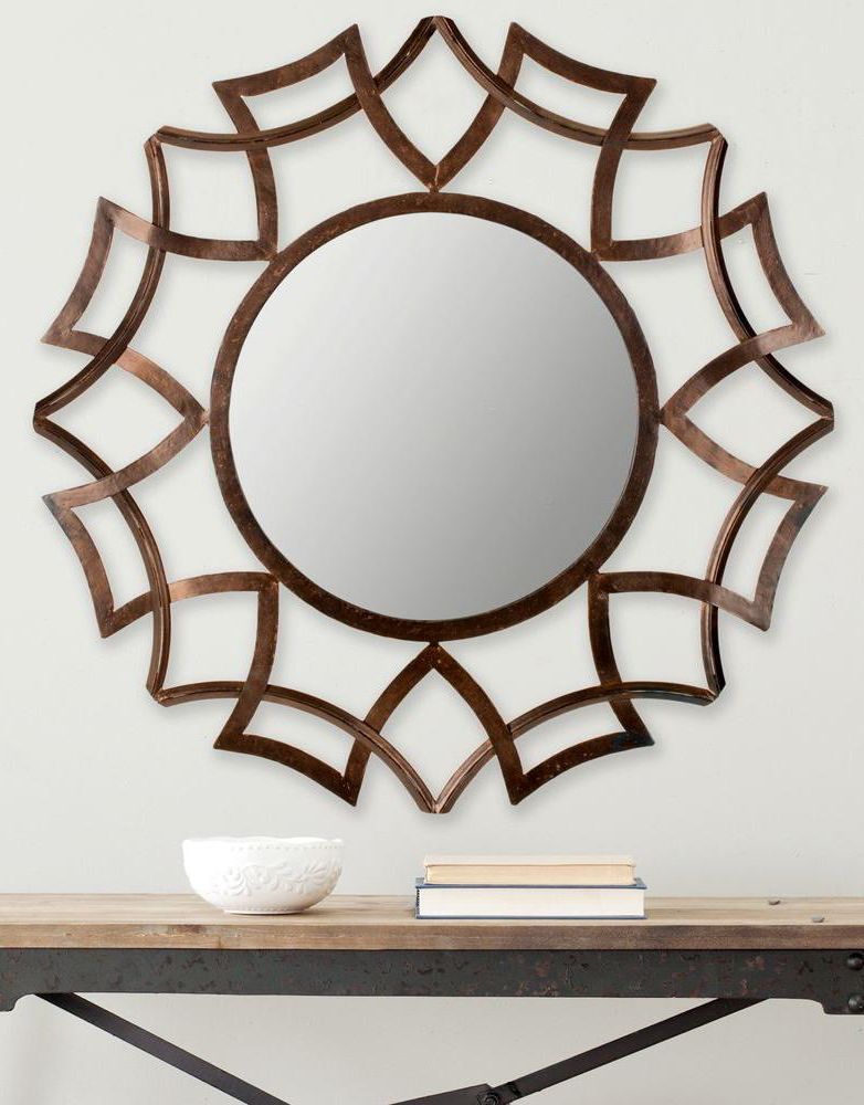 Copper Cross Decorative Mirror