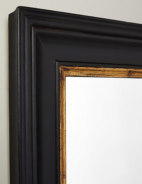 Gold N Black Decorative Mirror