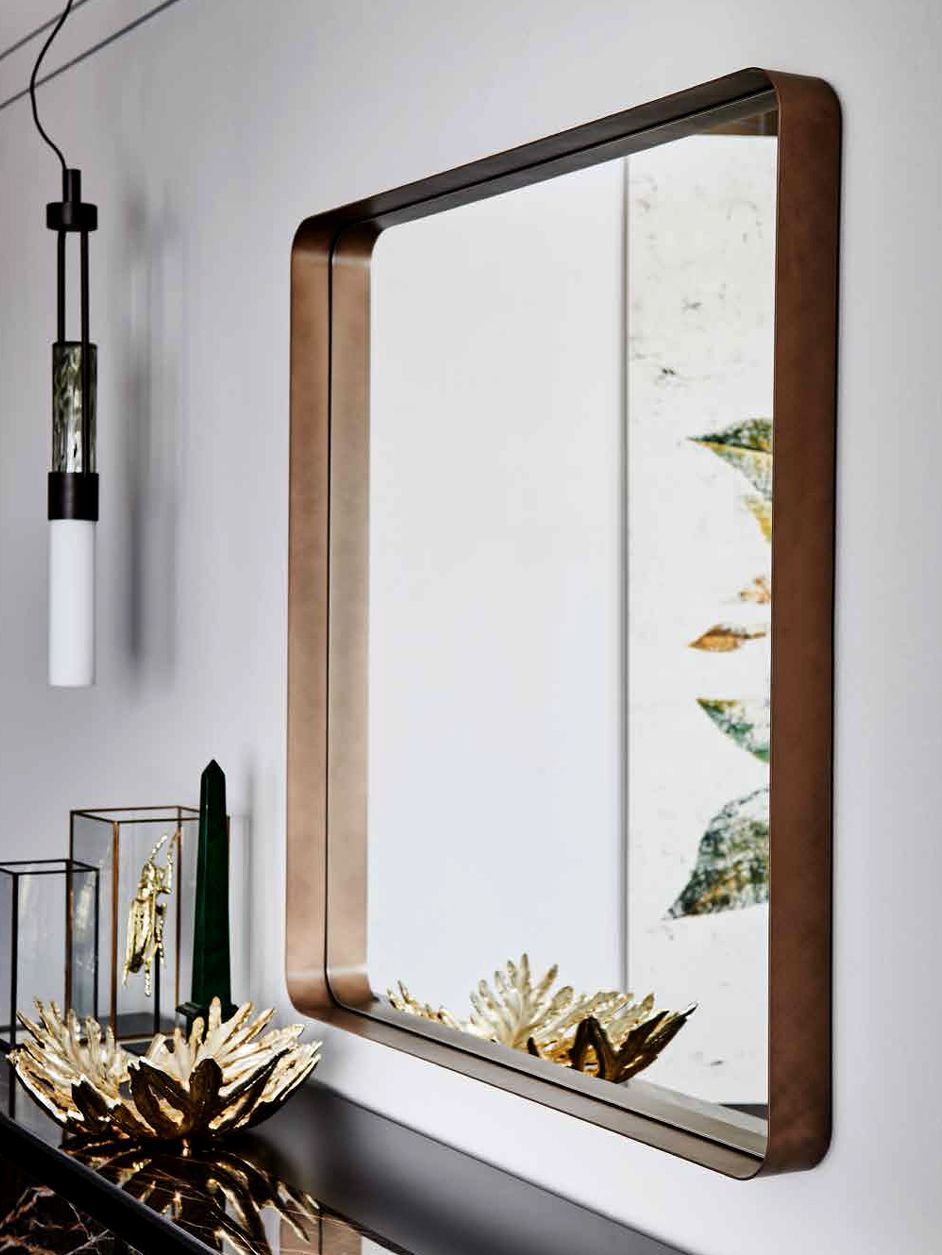 Copper Rues Decorative Mirror