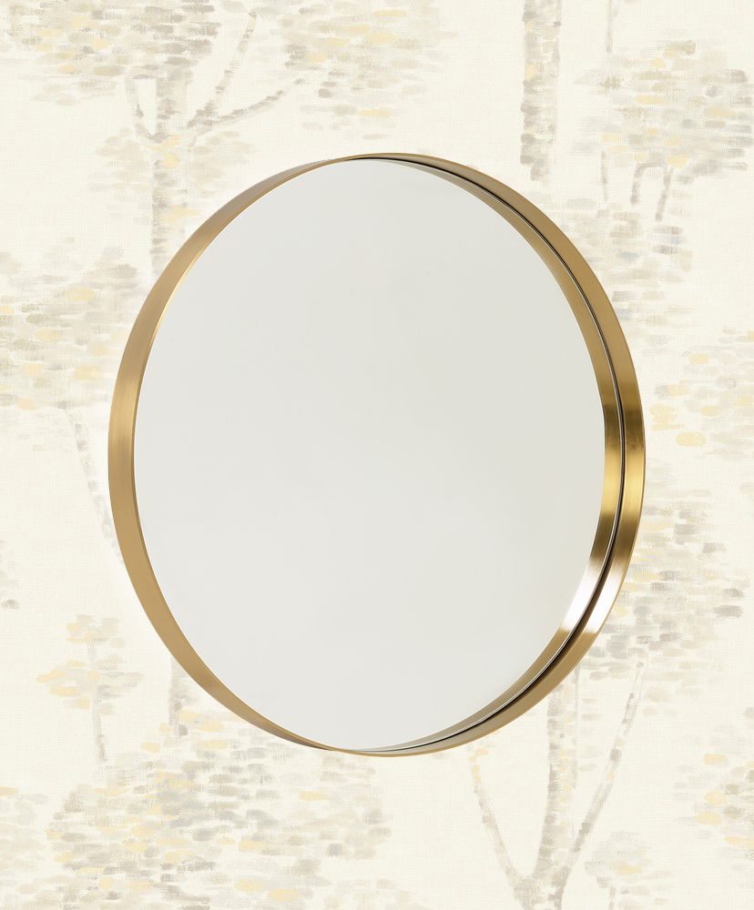 Brass PVD Round Mirror
