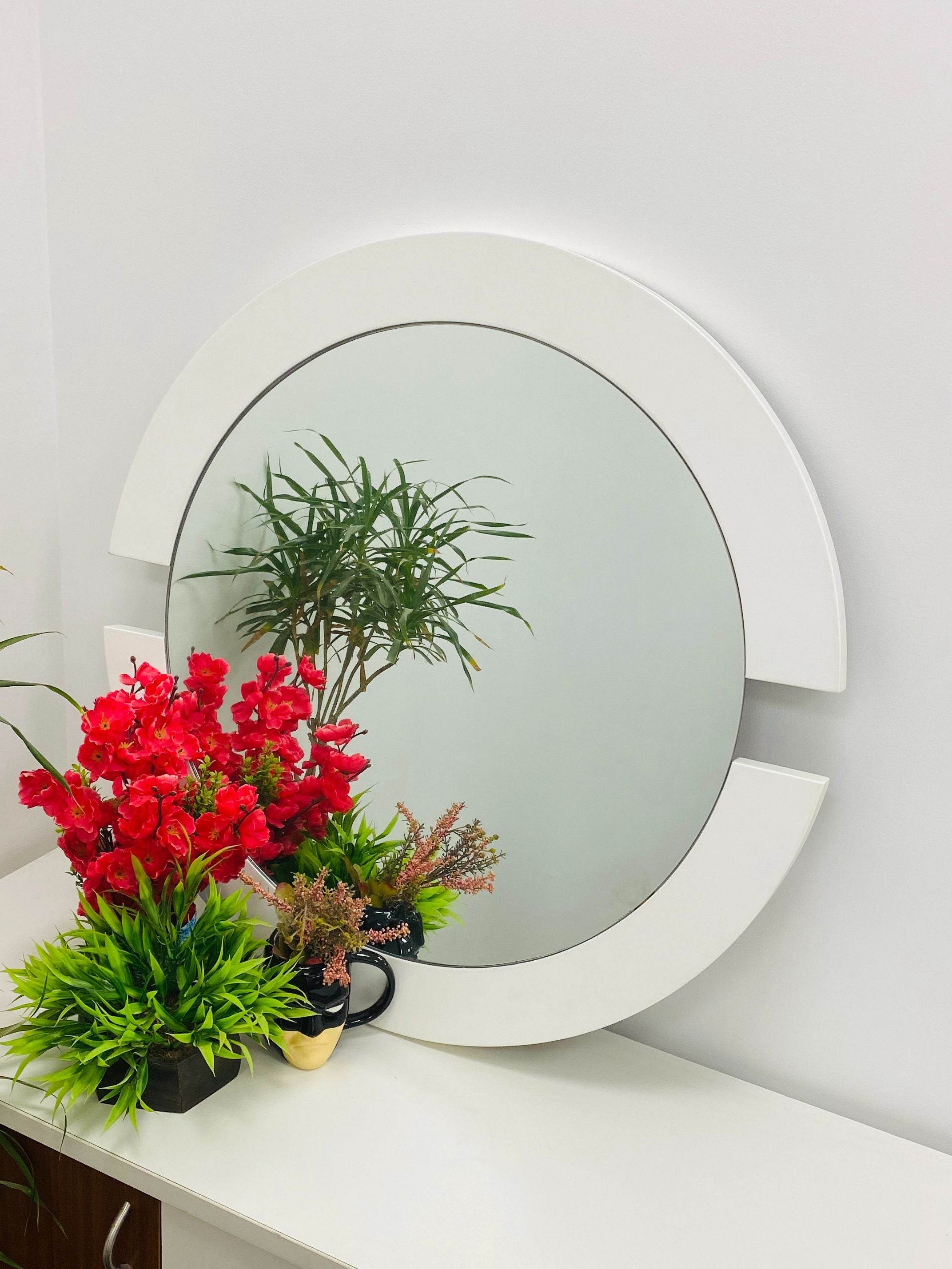 White Double C Mirror - Mirrorwalla