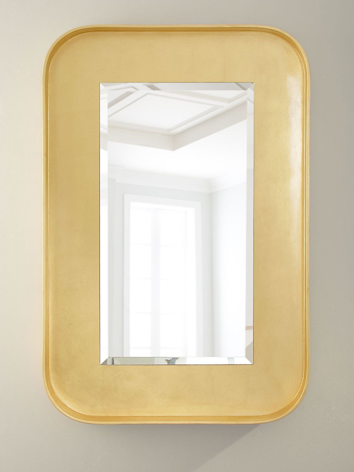 Gold Leaf Rectangle Dc Mirror