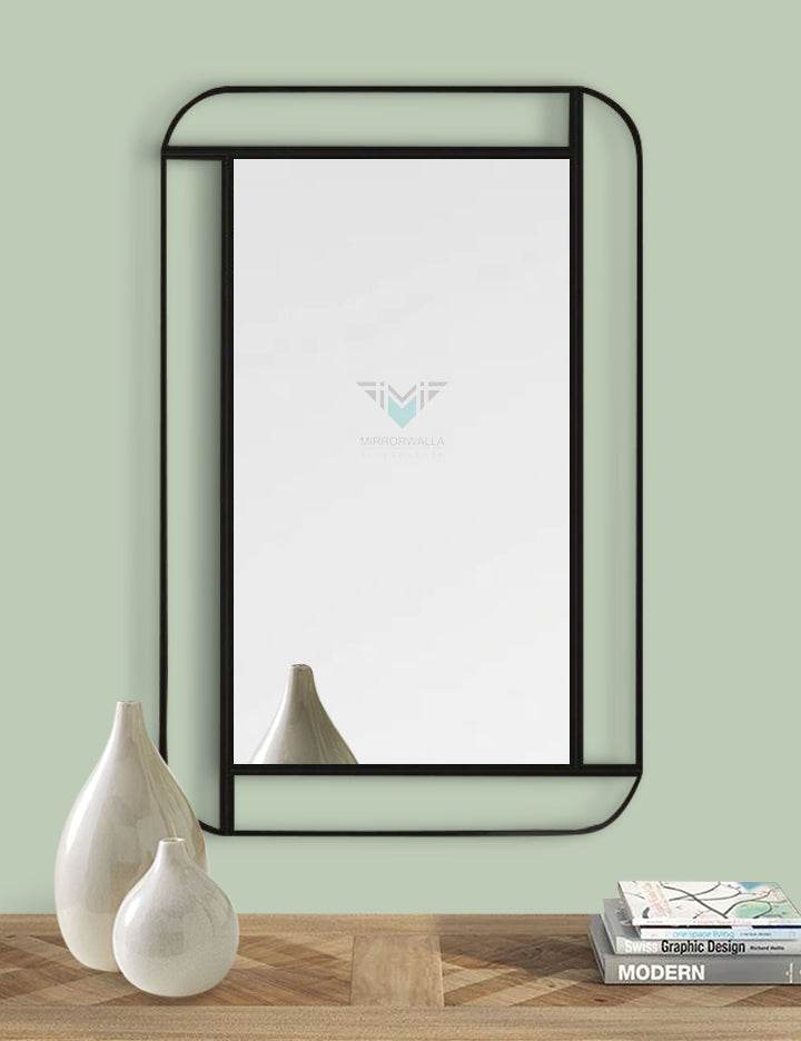 Metal Square Wheel Mirror - Mirrorwalla