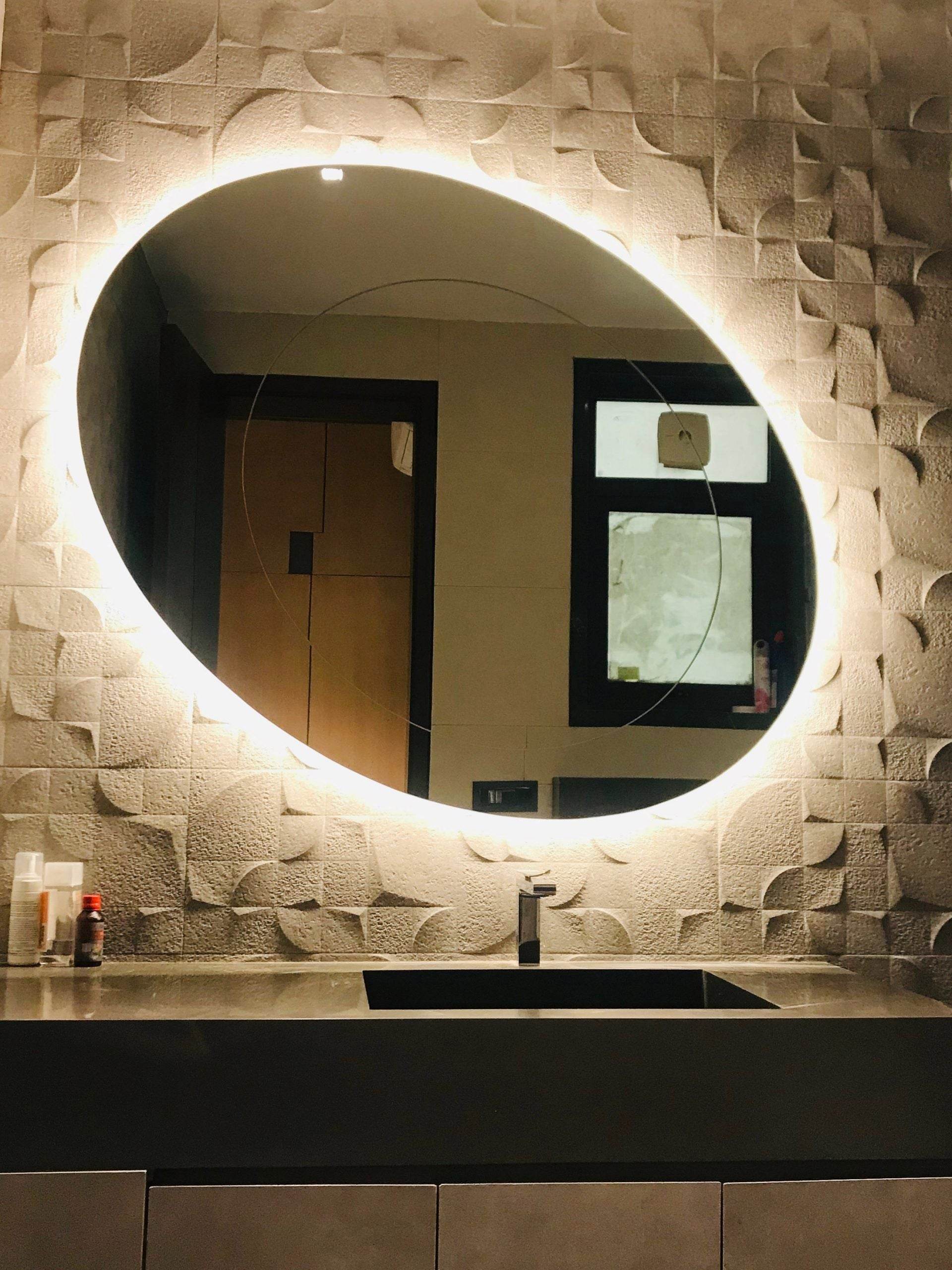 Double Egg Backlit Led Mirror - Mirrorwalla