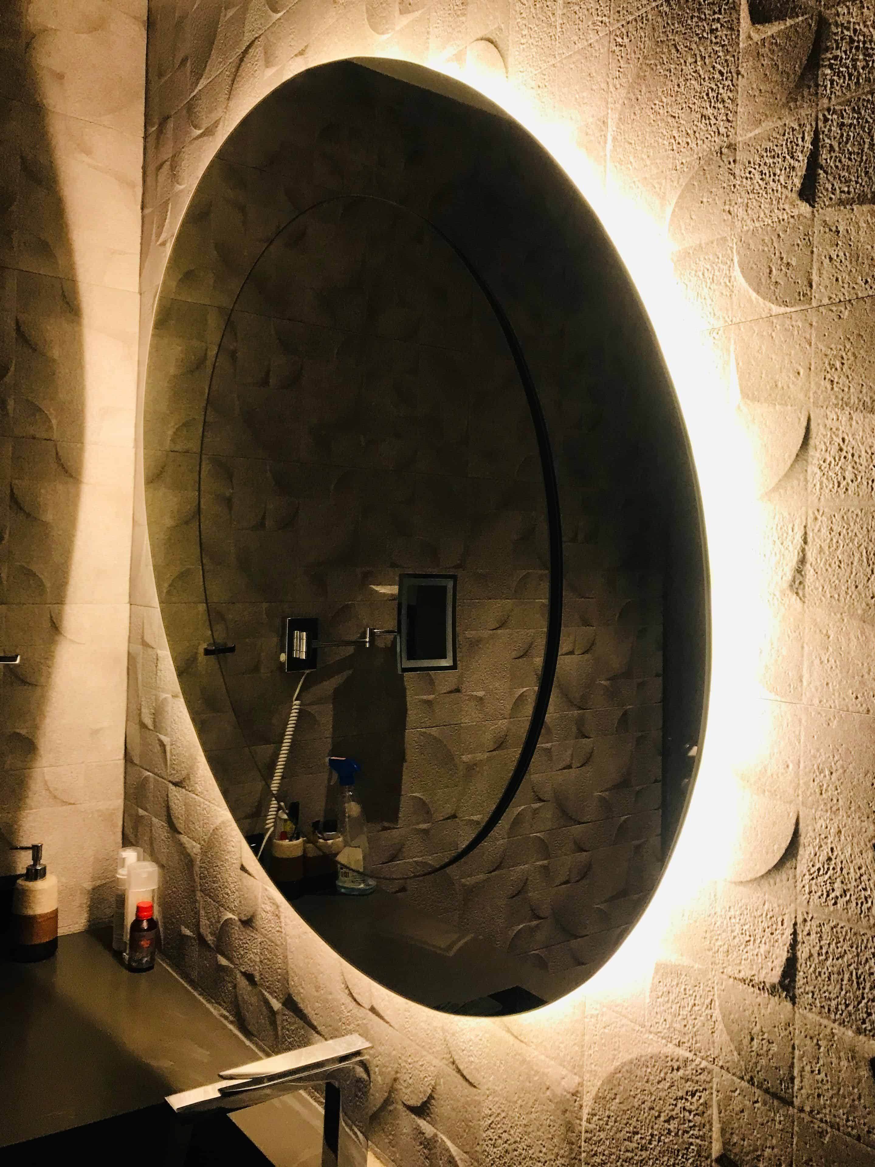 Double Egg Backlit Led Mirror - Mirrorwalla