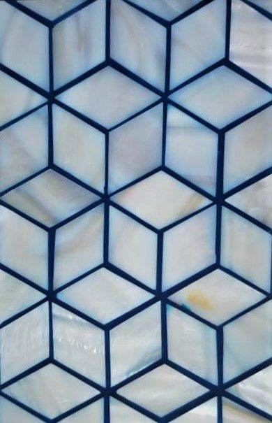 Blue Pearl Box Dc Mirror - Mirrorwalla