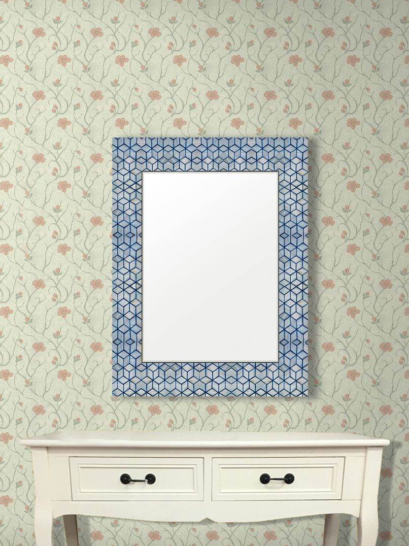 Blue Pearl Box Dc Mirror - Mirrorwalla