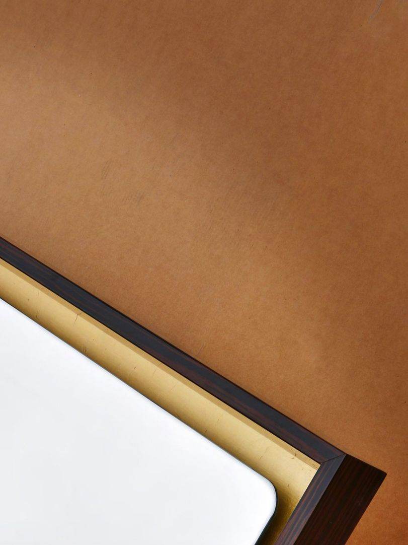 Brown-gold Tray Dc Mirror - Mirrorwalla