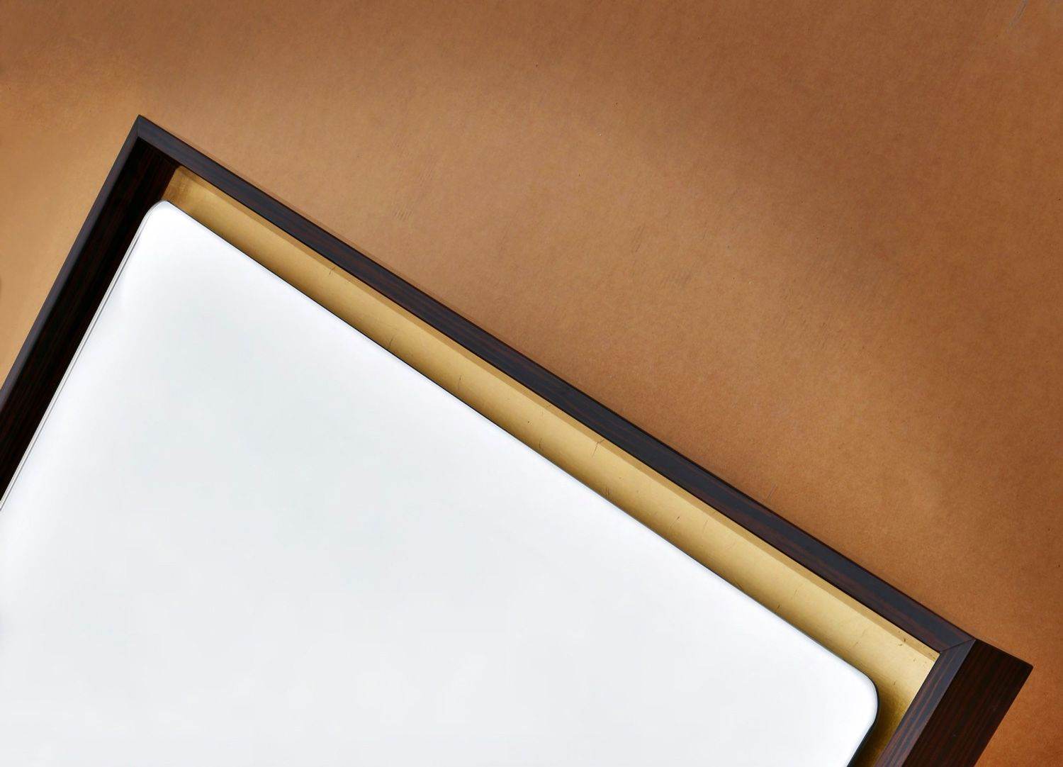 Brown-gold Tray Dc Mirror - Mirrorwalla