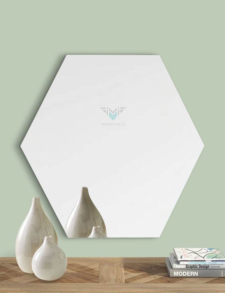 Hexagon Collage Decorative Mirror - Mirrorwalla