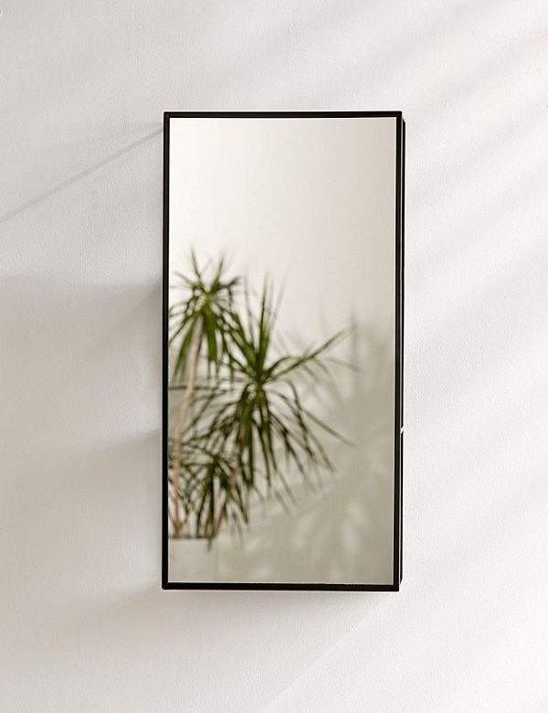 Black Metal Storage Mirror | Storage Mirrors - Mirrorwalla