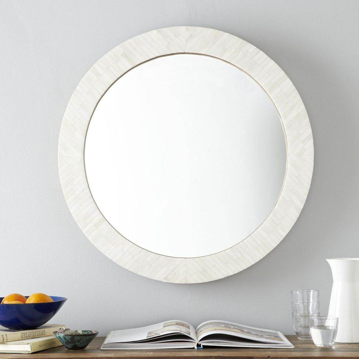 Pure Ivory MOP Mirror - Mirrorwalla