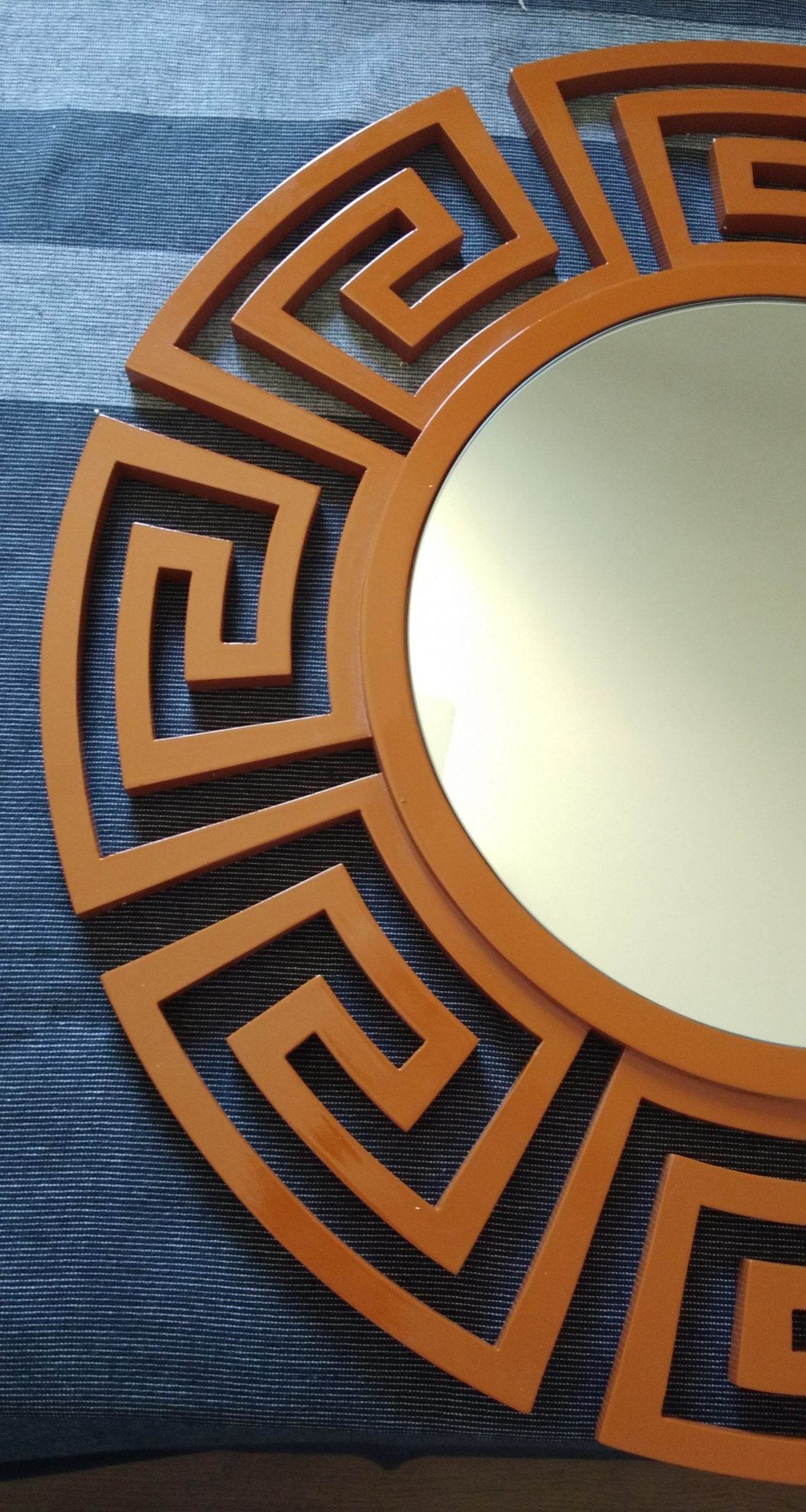 Teak Versace Decorative Mirror - Mirrorwalla