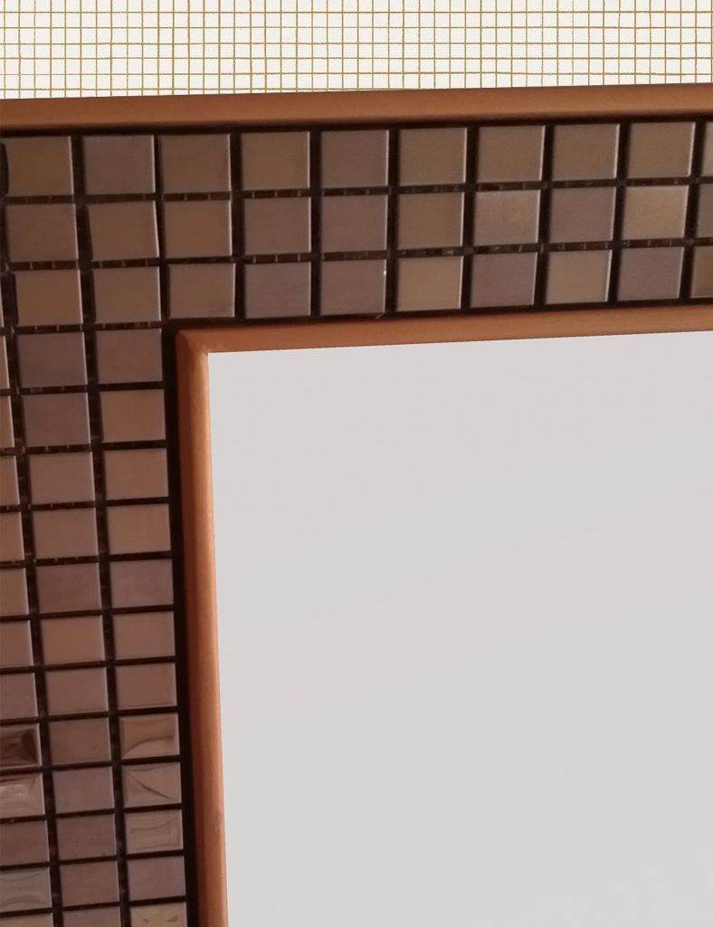 Italian Copper Mosaic Decorative Mirror - Mirrorwalla