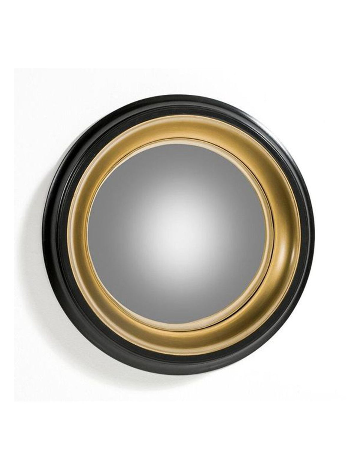 Round Black & gold z1 decorative mirror