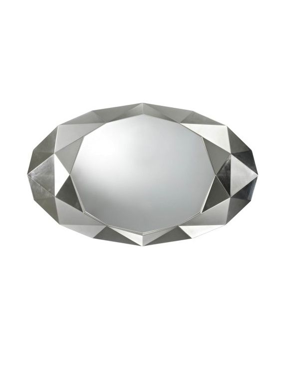 Diamond Cut silver decorative mirror