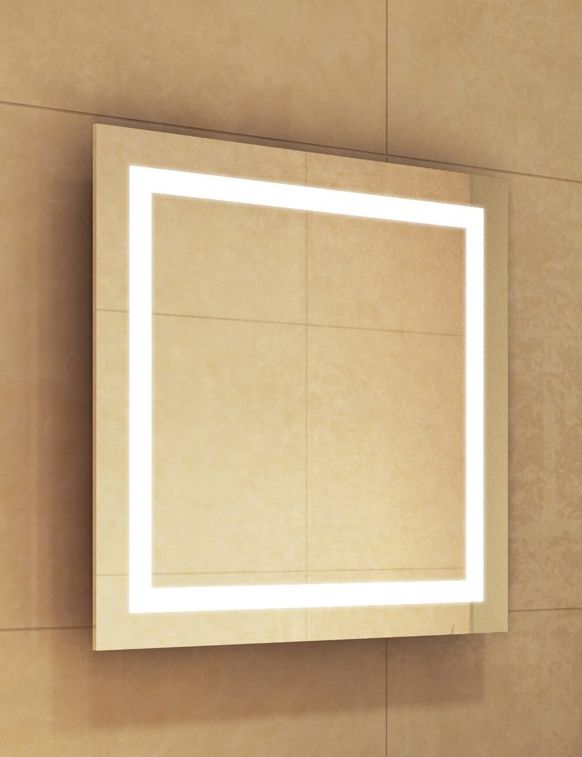 Square Q1 White LED Mirror