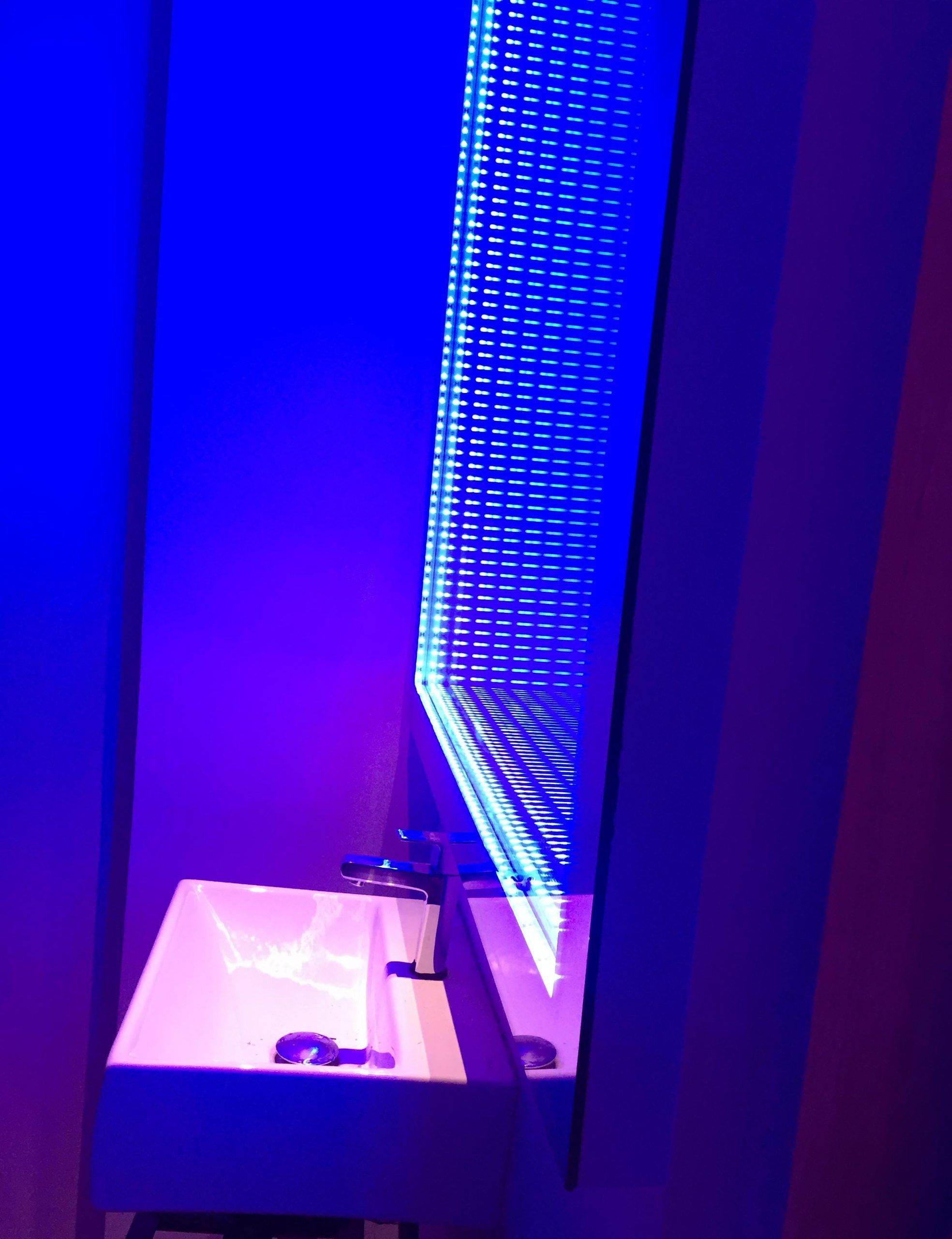 Amazing Blue Infinity Mirror | Led Mirror- Mirrorwalla