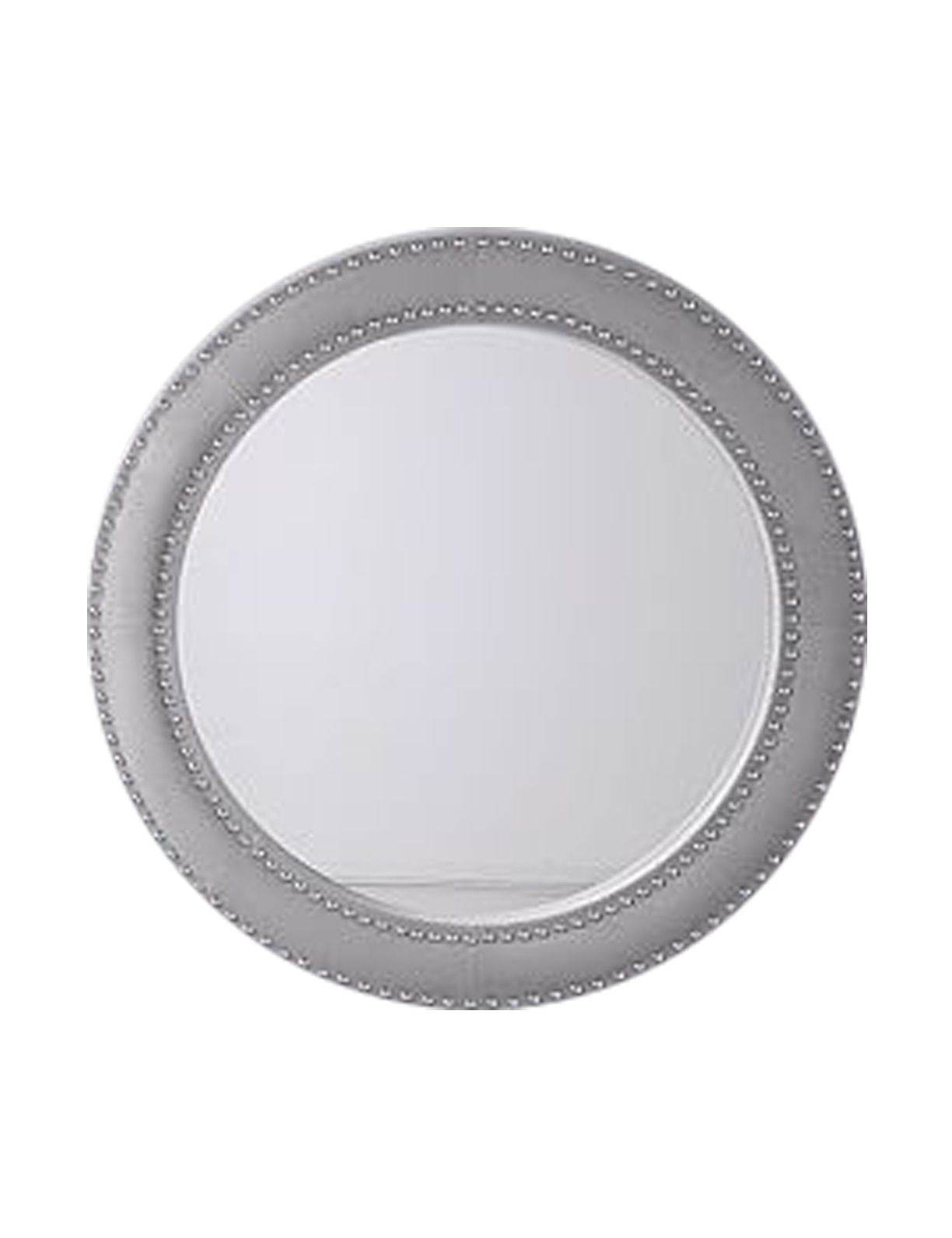 Round Velvet Decorative Mirror - Mirrorwalla