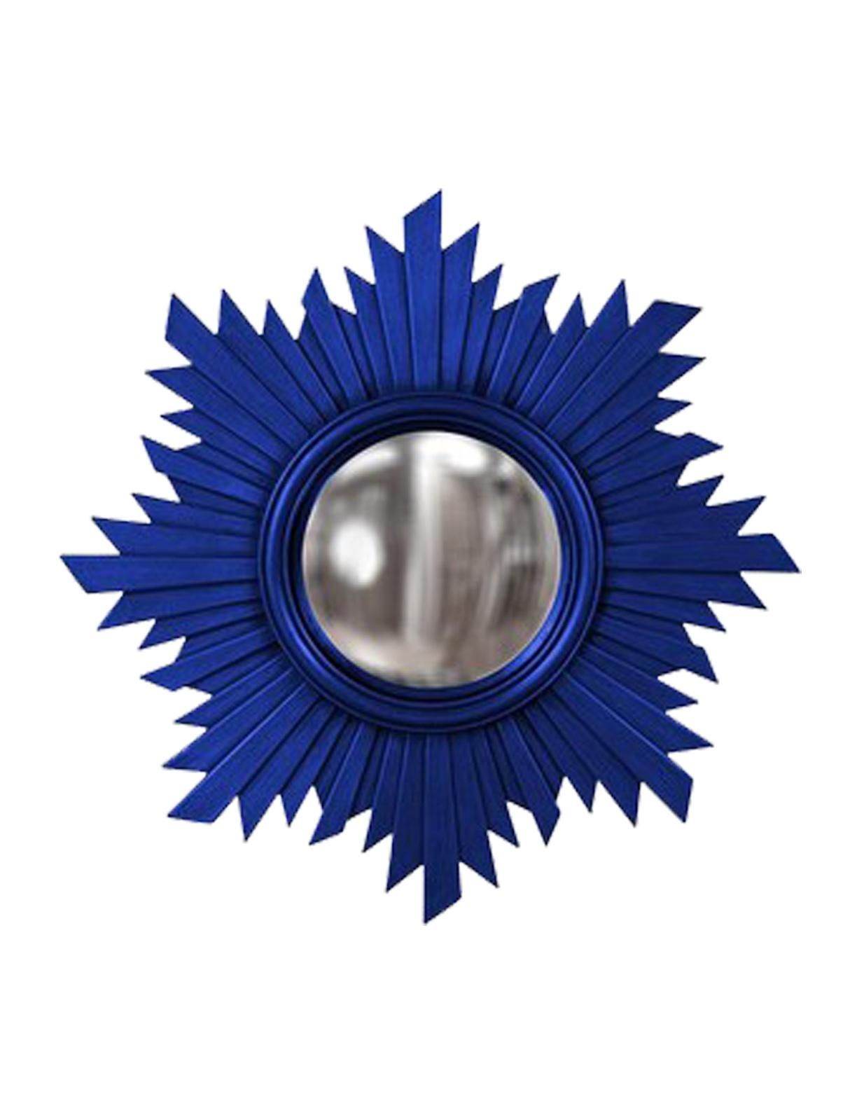 Blue Leafs Decorative Mirror - Mirrorwalla