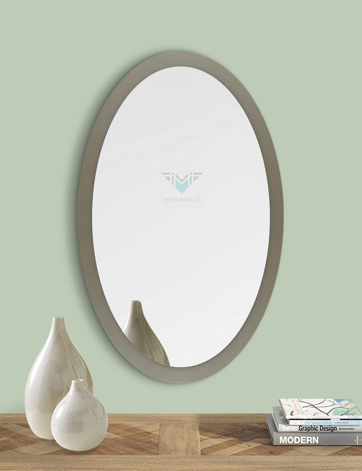 Oval Rise Decorative Mirror