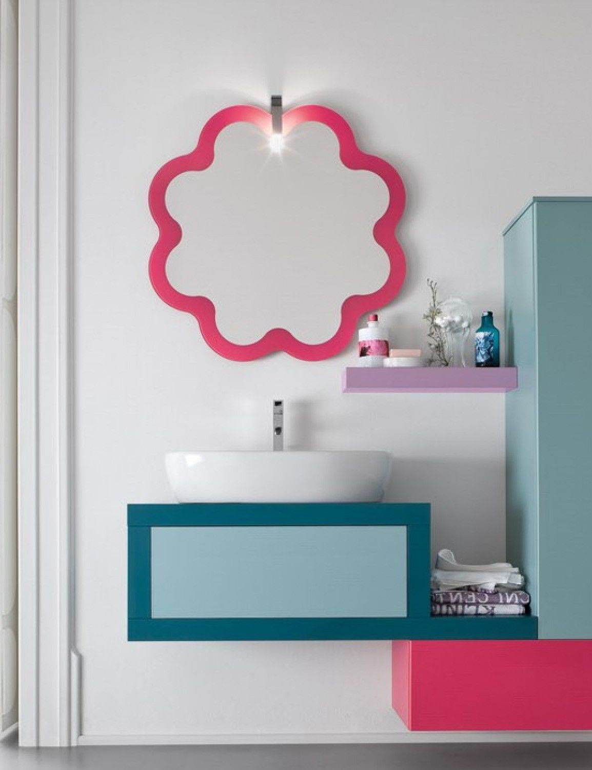 Peony Pink Decorative Mirror - Mirrorwalla