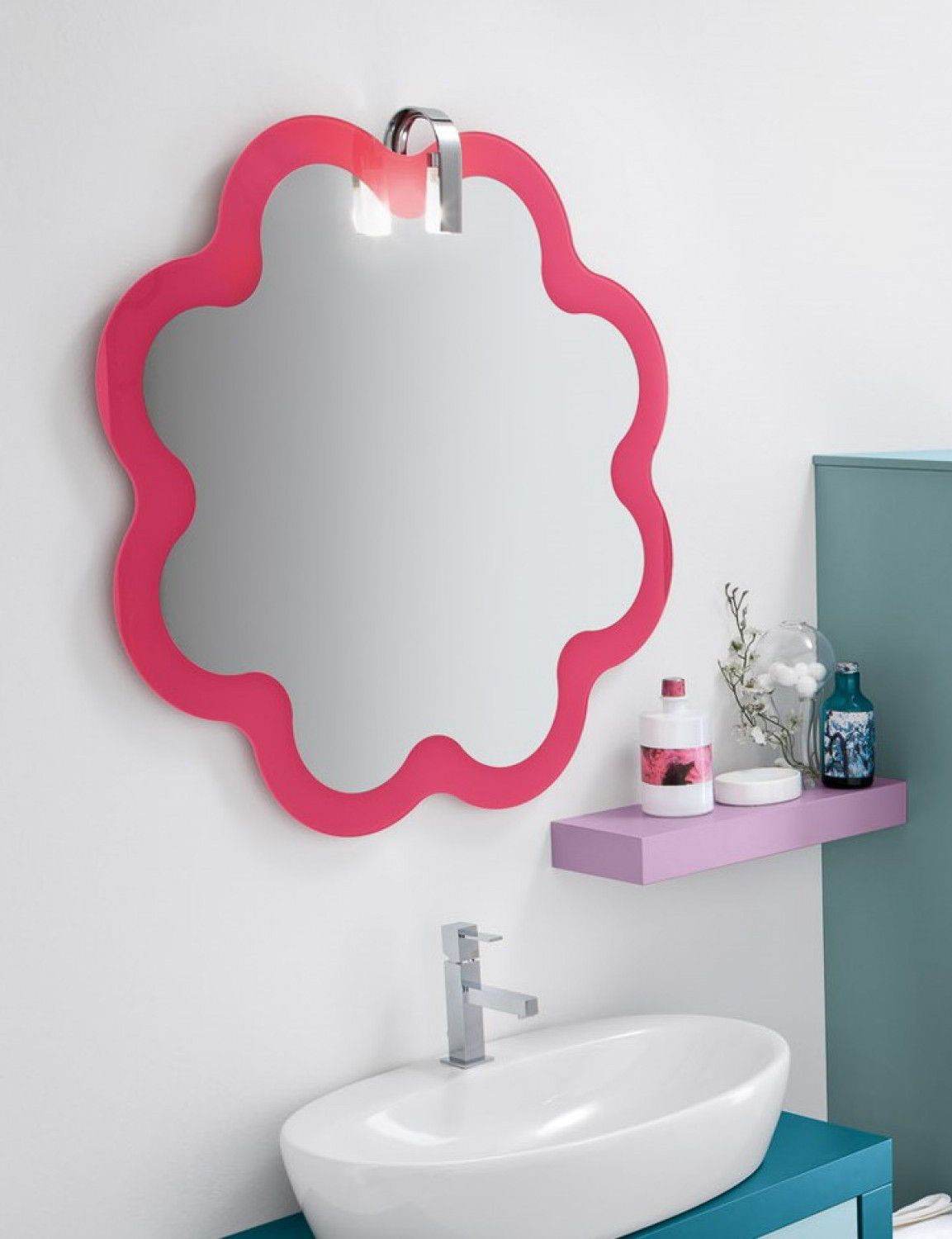 Peony Pink Decorative Mirror - Mirrorwalla