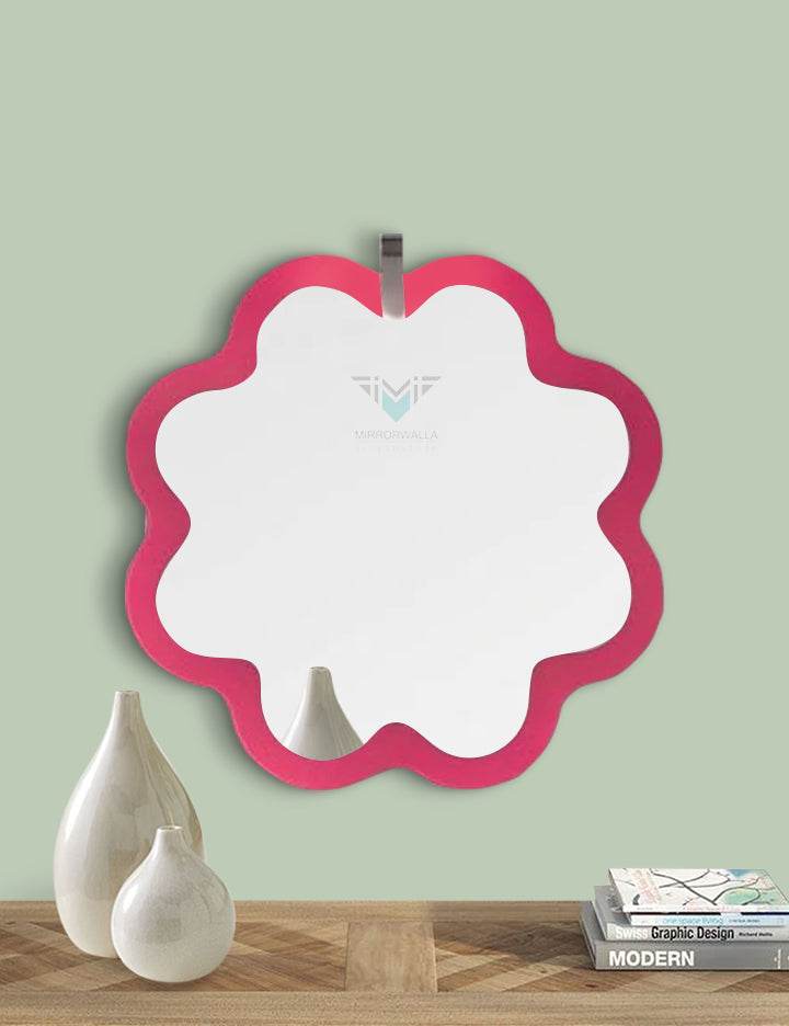 Peony Pink Decorative Mirror - Mirrorwalla