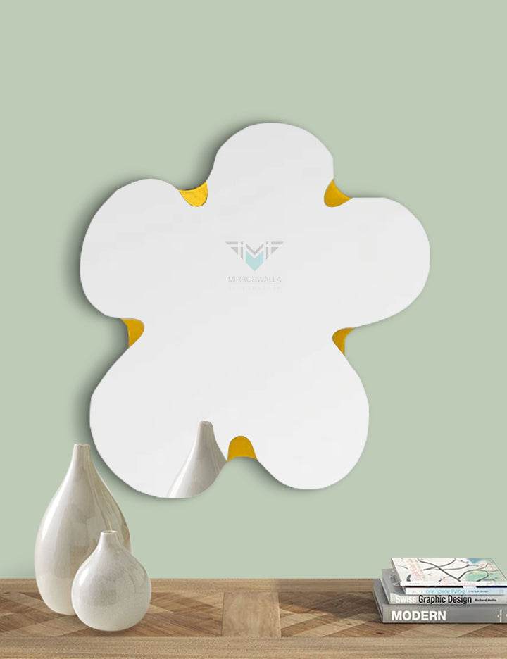 Aster Yellow Decorative Mirror - Mirrorwalla