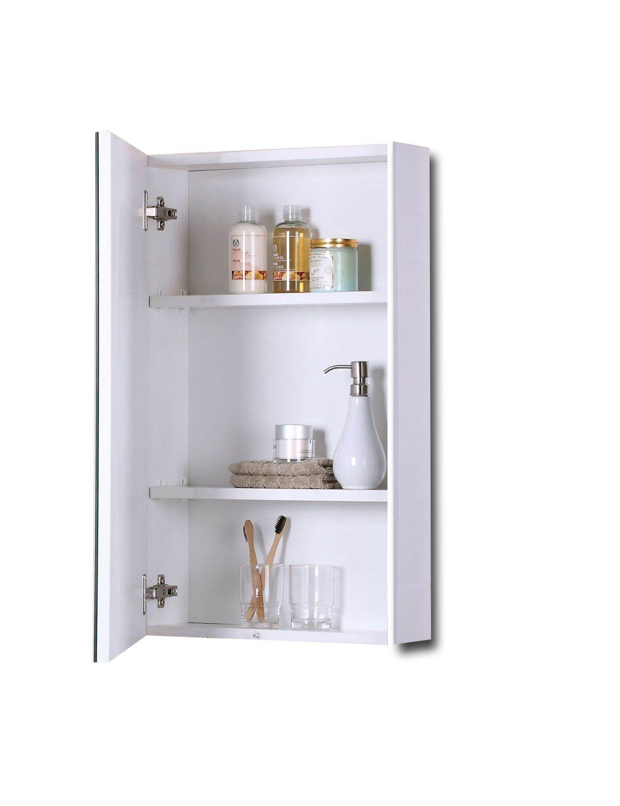 White Storage Mirror - Mirrorwalla