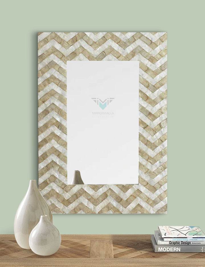 Wave Pearl Designer Mirror - Mirrorwalla