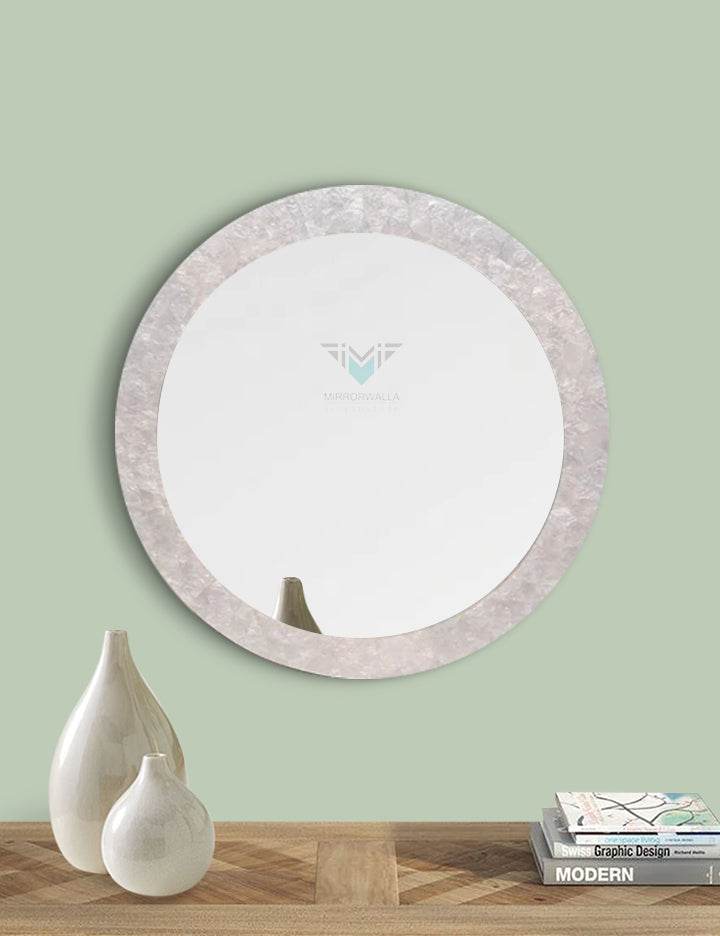 Ivory Silver Decorative Mirror - Mirrorwalla
