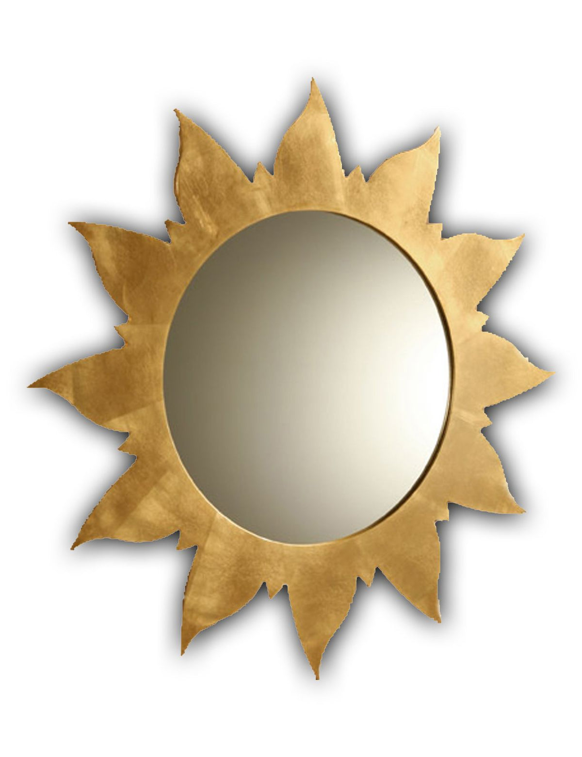 Gold Leaf Sun Mirror