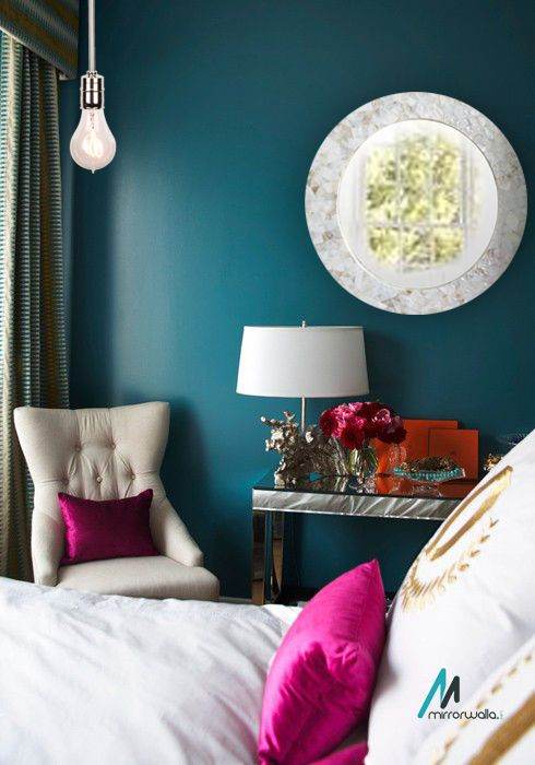 White MOP Ring Mirror - Mirrorwalla