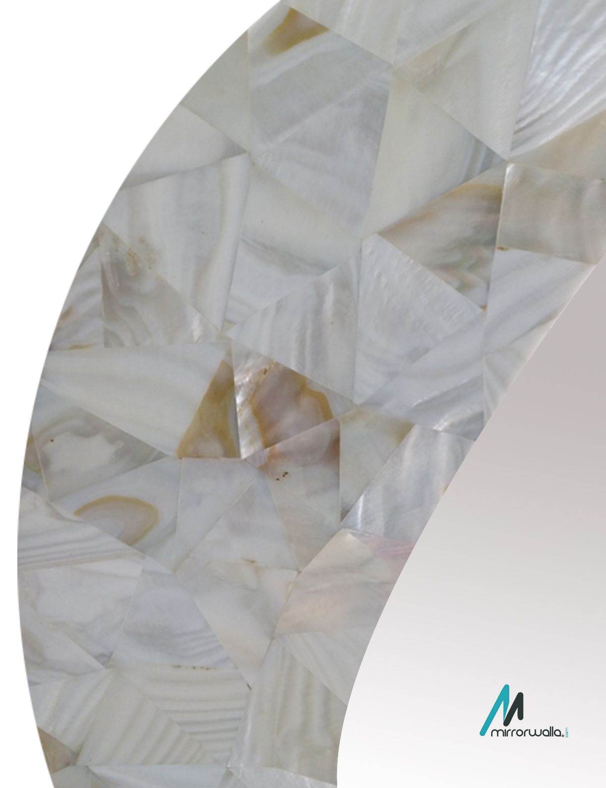 White MOP Ring Mirror - Mirrorwalla