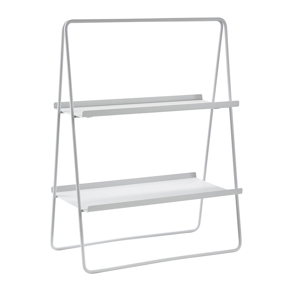 White PVD Coated Table Shelving Unit