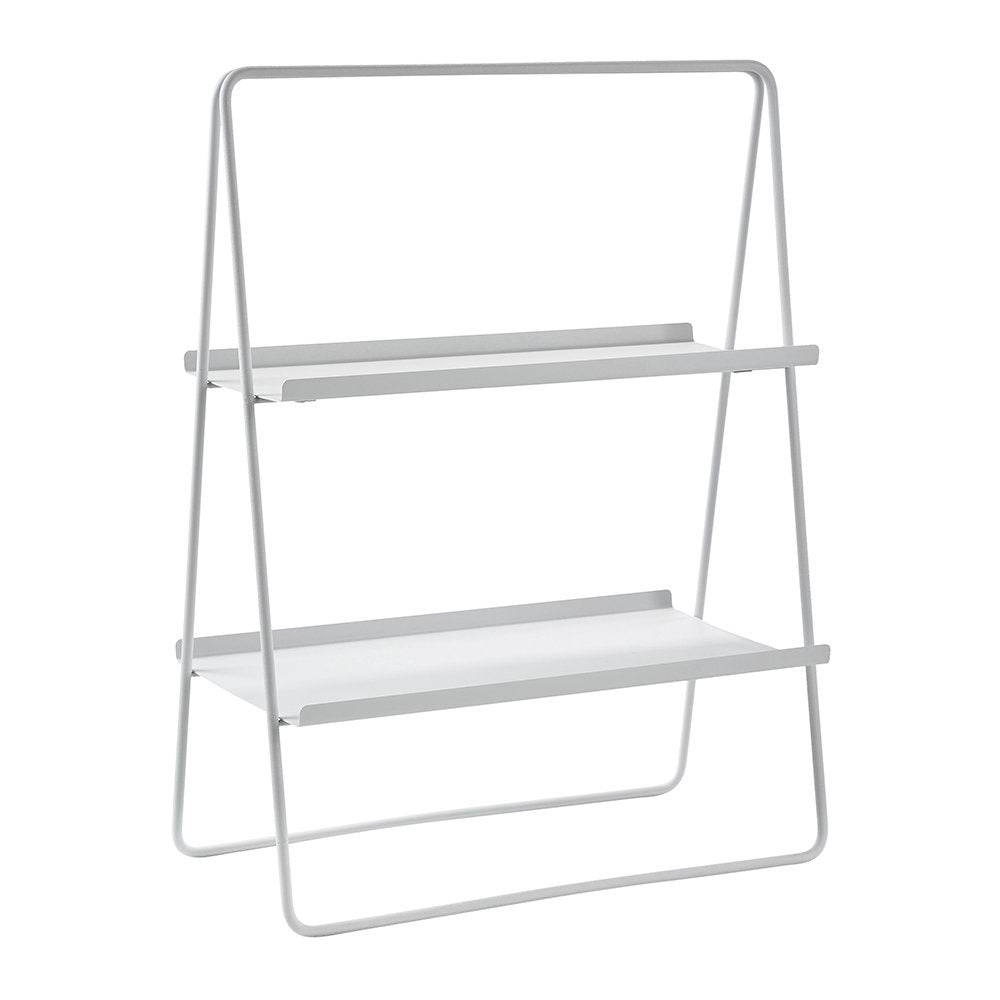 White PVD Coated Table Shelving Unit - Mirrorwalla